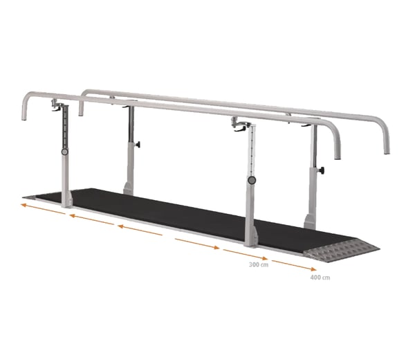 Professioneller Barren mit Plattform und drehbaren Handläufen 'Pro II'